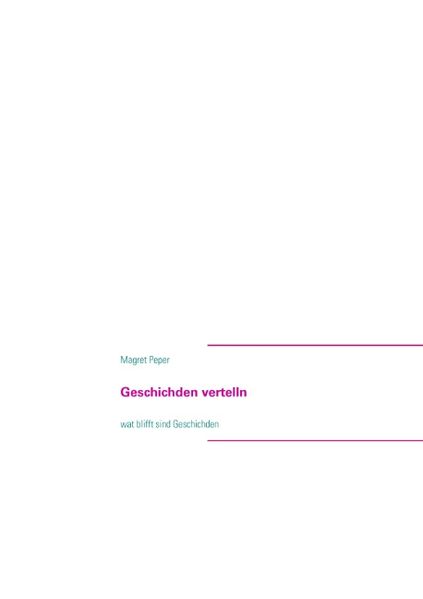 Cover von Geschichden vertelln
