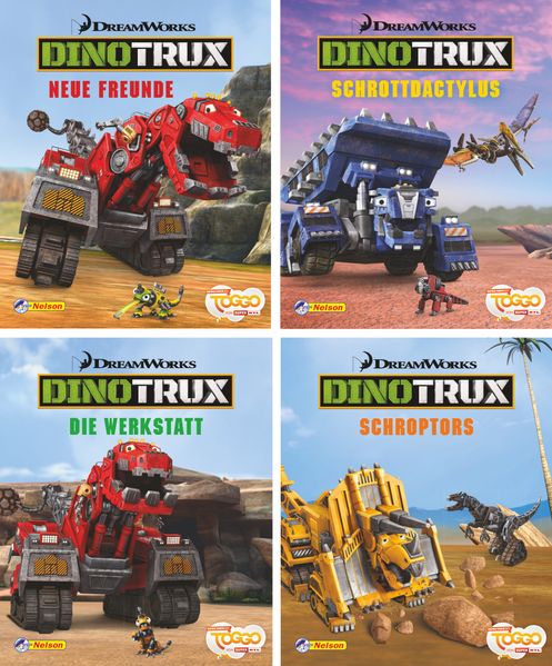 Cover von Nelson Mini-Bücher: Dreamworks Dinotrux 1-4 (Einzel/WWS)