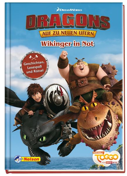 Cover von DreamWorks Dragons „Auf zu neuen Ufern“: Mein drachenstarkes Puzzlebuch