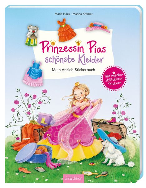 Cover von Prinzessin Pias schönste Kleider – Mein Anzieh-Stickerbuch
