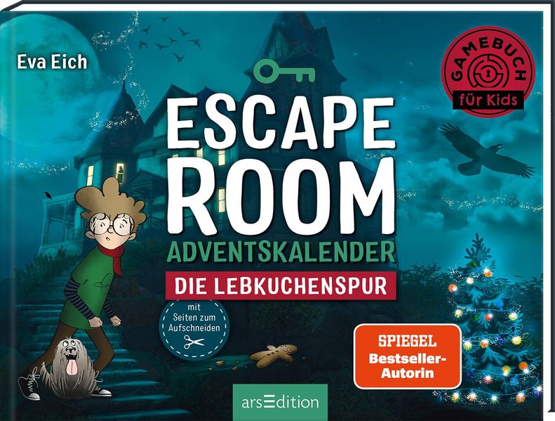 Cover von Escape Room Adventskalender. Die Lebkuchenspur