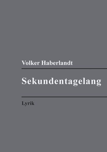 Cover von Sekundentagelang