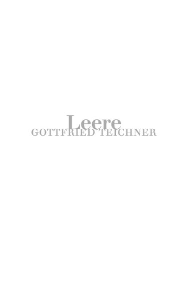Cover von Leere