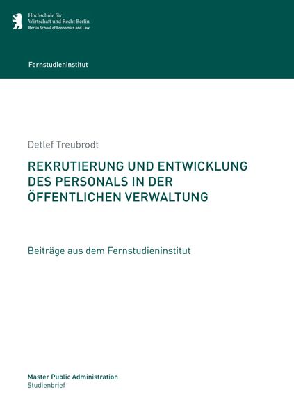 Cover von Rekrutierung und Entwicklung des Personals in der öffentlichen Verwaltung