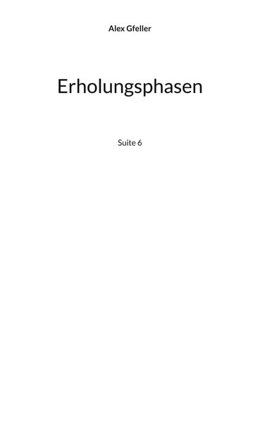 Cover von Erholungsphasen
