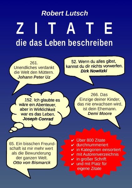 Cover von Zitate die das Leben beschreiben