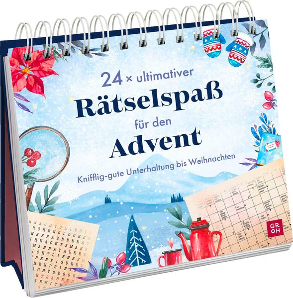 Cover von 24 x ultimativer Rätselspaß für den Advent