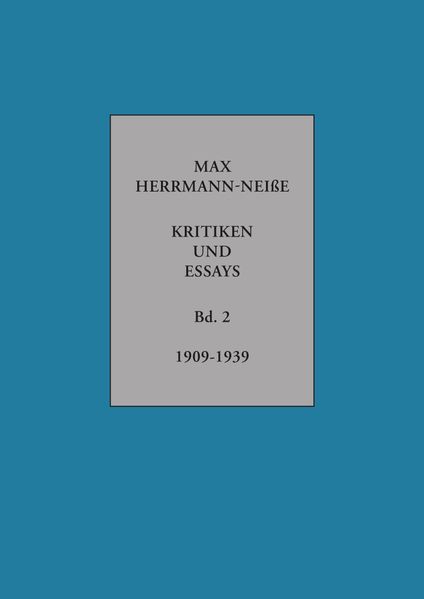 Cover von Kritiken und Essays (1909-1939)