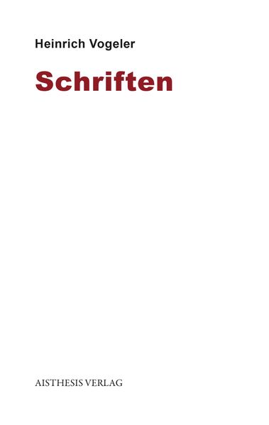 Cover von Schriften