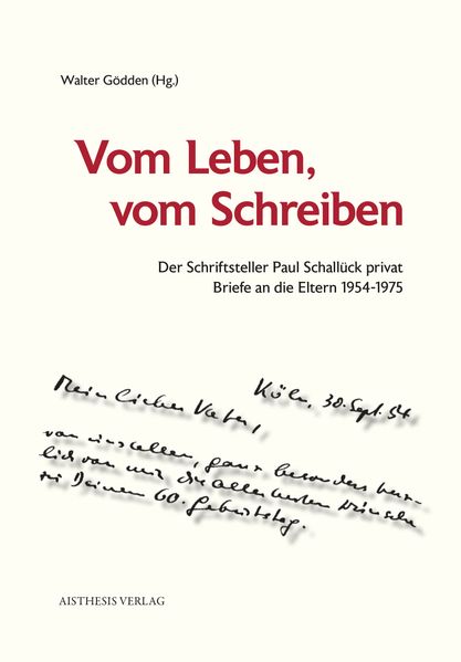 Cover von Vom Leben, vom Schreiben