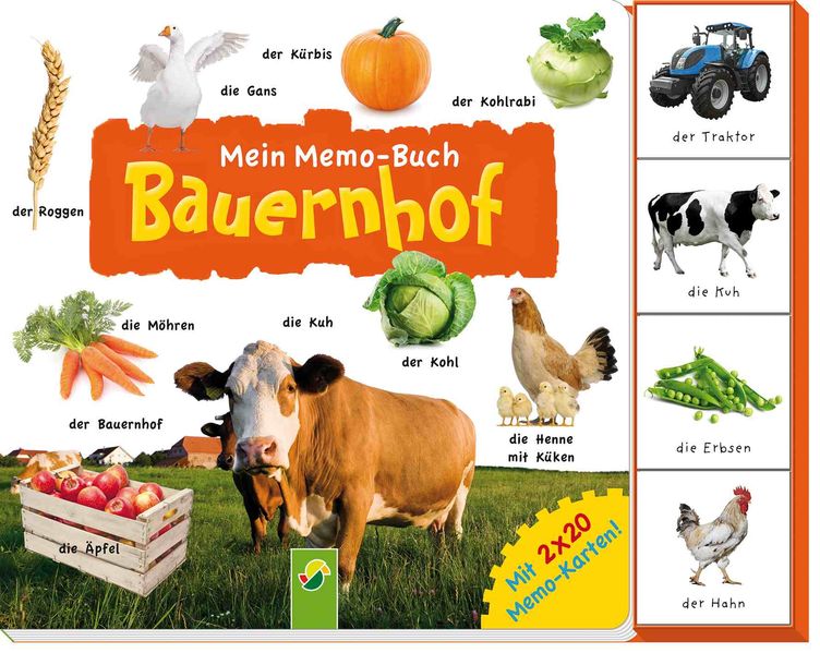 Cover von Mein Memo-Buch Bauernhof