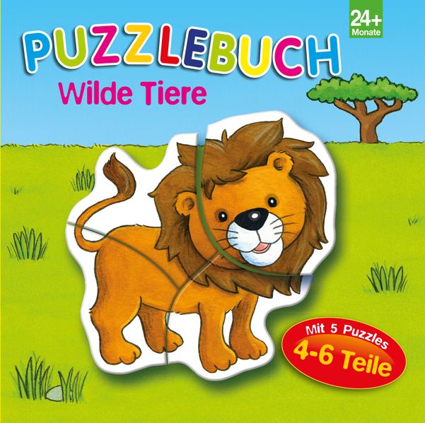Cover von Puzzlebuch Wilde Tiere