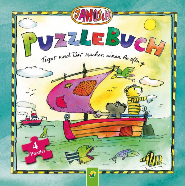 Cover von Janosch Puzzlebuch – Tiger und Bär machen einen Ausflug