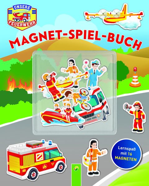 Cover von Unserer Feuerwehr Magnet-Spiel-Buch