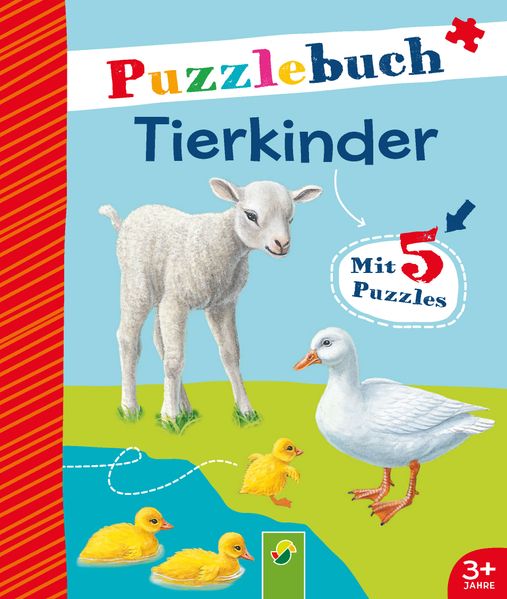 Cover von Puzzlebuch Tierkinder