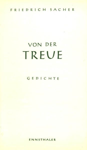 Cover von Von der Treue