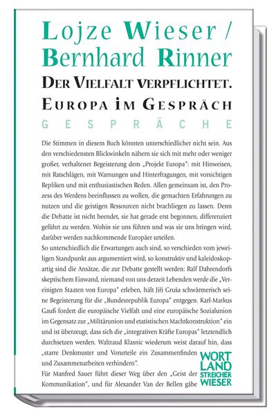 Cover von Der Vielfalt verpflichtet