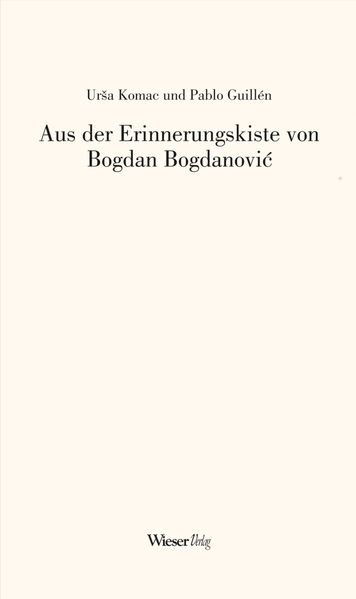 Cover von Aus der Erinnerungskiste von Bogdan Bogdanovi?