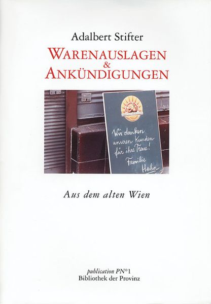 Cover von Warenauslagen und Ankündigungen