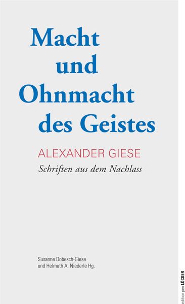 Cover von Macht und Ohnmacht des Geistes