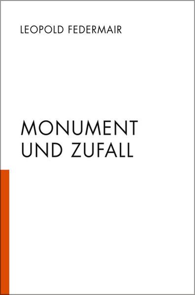 Cover von Monument und Zufall