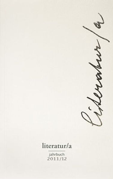 Cover von Literatur/a, Jahrbuch 2011/12