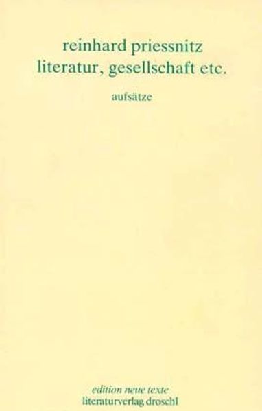 Cover von Werkausgabe / Literatur, Gesellschaft etc.