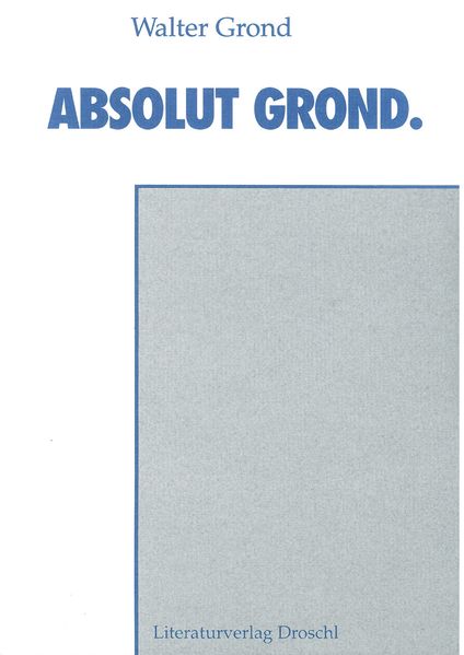 Cover von Absolut Grond