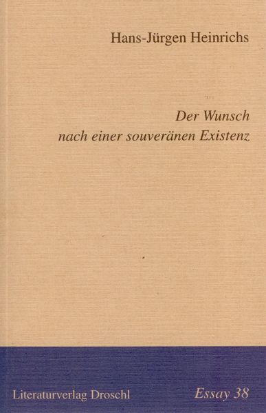 Cover von Der Wunsch nach einer souveränen Existenz