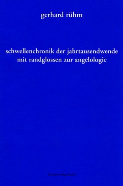 Cover von Schwellenchronik der Jahrtausendwende