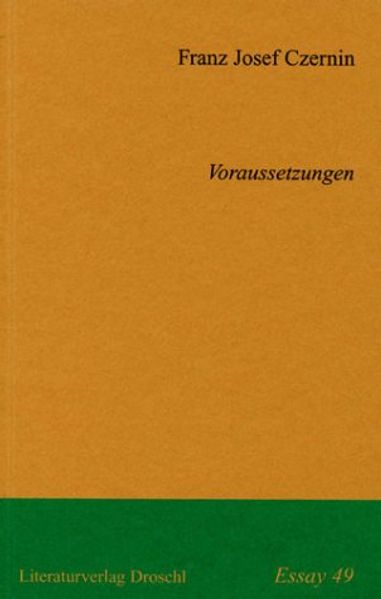 Cover von Voraussetzungen