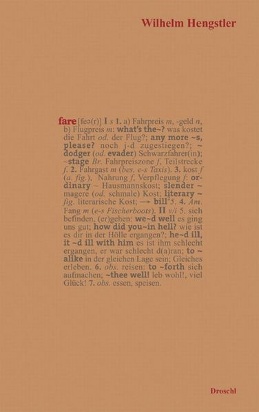 Cover von Fare