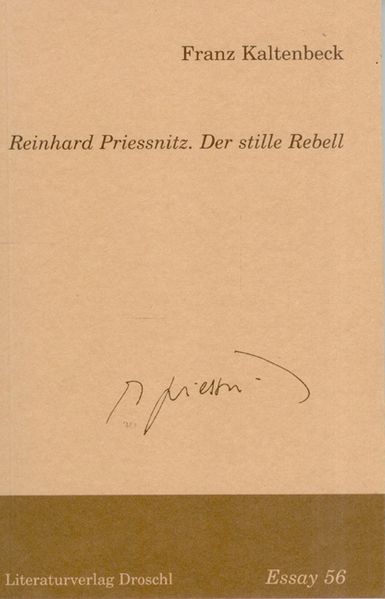 Cover von Reinhard Priessnitz. Der stille Rebell