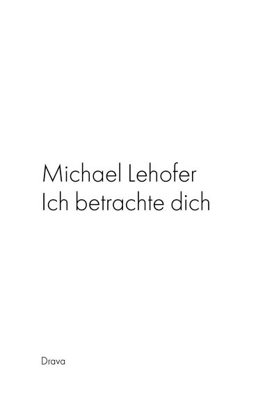 Cover von Ich betrachte dich