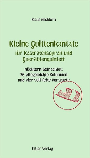 Cover von Kleine Quittenkantate für Kastratensopran und Querflötenquintett