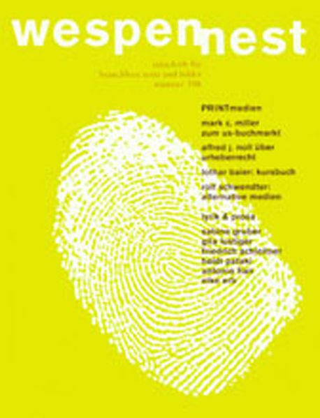 Cover von Wespennest. Zeitschrift für brauchbare Texte und Bilder / PRINTmedien