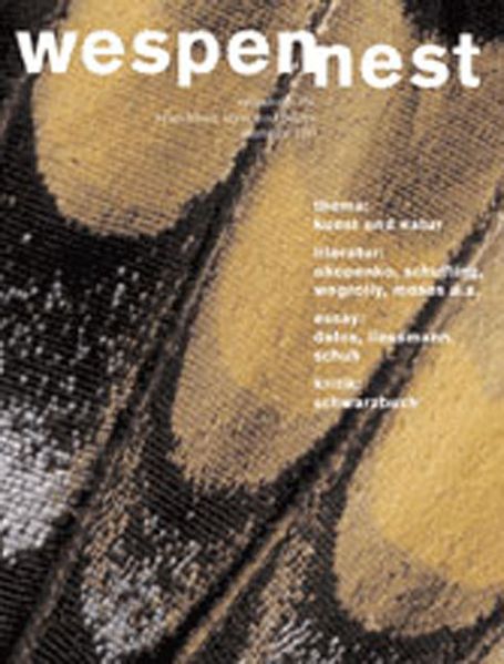 Cover von Wespennest. Zeitschrift für brauchbare Texte und Bilder / Kunst und Natur