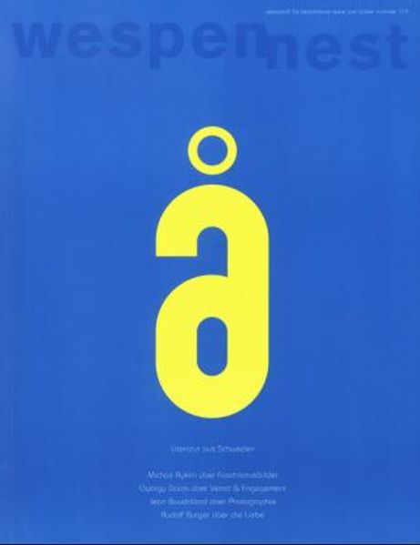 Cover von Wespennest. Zeitschrift für brauchbare Texte und Bilder / Neue Literatur aus Schweden