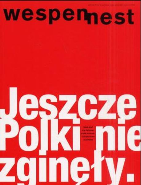 Cover von Wespennest. Zeitschrift für brauchbare Texte und Bilder / Polen