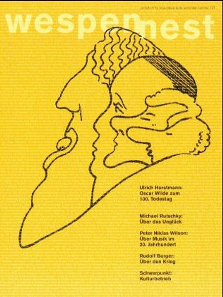 Cover von Wespennest. Zeitschrift für brauchbare Texte und Bilder / Kulturbetrieb