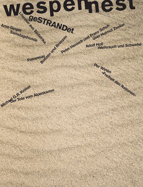 Cover von Wespennest. Zeitschrift für brauchbare Texte und Bilder / geSTRANDet