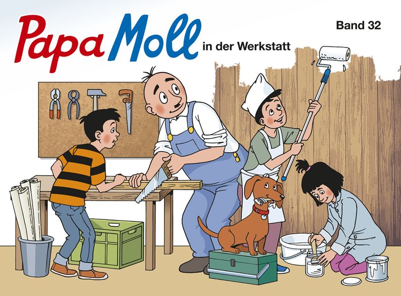 Cover von Papa Moll in der Werkstatt