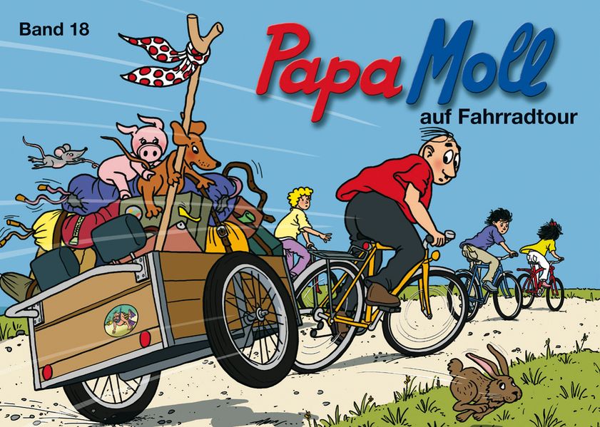 Cover von Papa Moll auf Fahrradtour