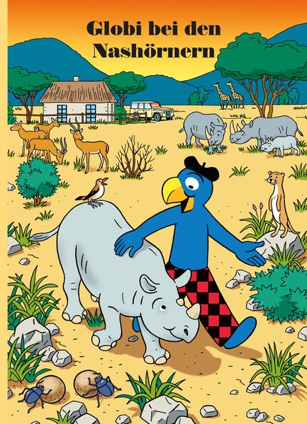 Cover von Globi bei den Nashörnern
