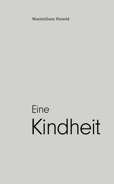 Cover von Eine Kindheit