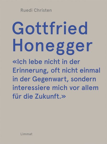 Cover von Gottfried Honegger