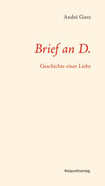 Cover von Brief an D.