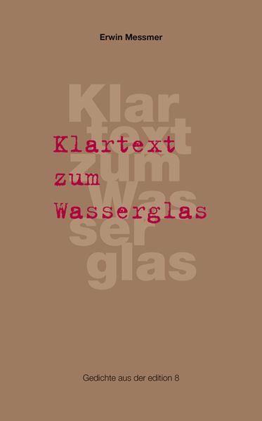 Cover von Klartext zum Wasserglas
