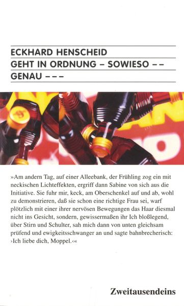 Cover von Geht in Ordnung – sowieso — genau —