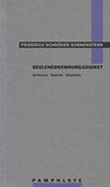 Cover von Seelenerkennungsdienst
